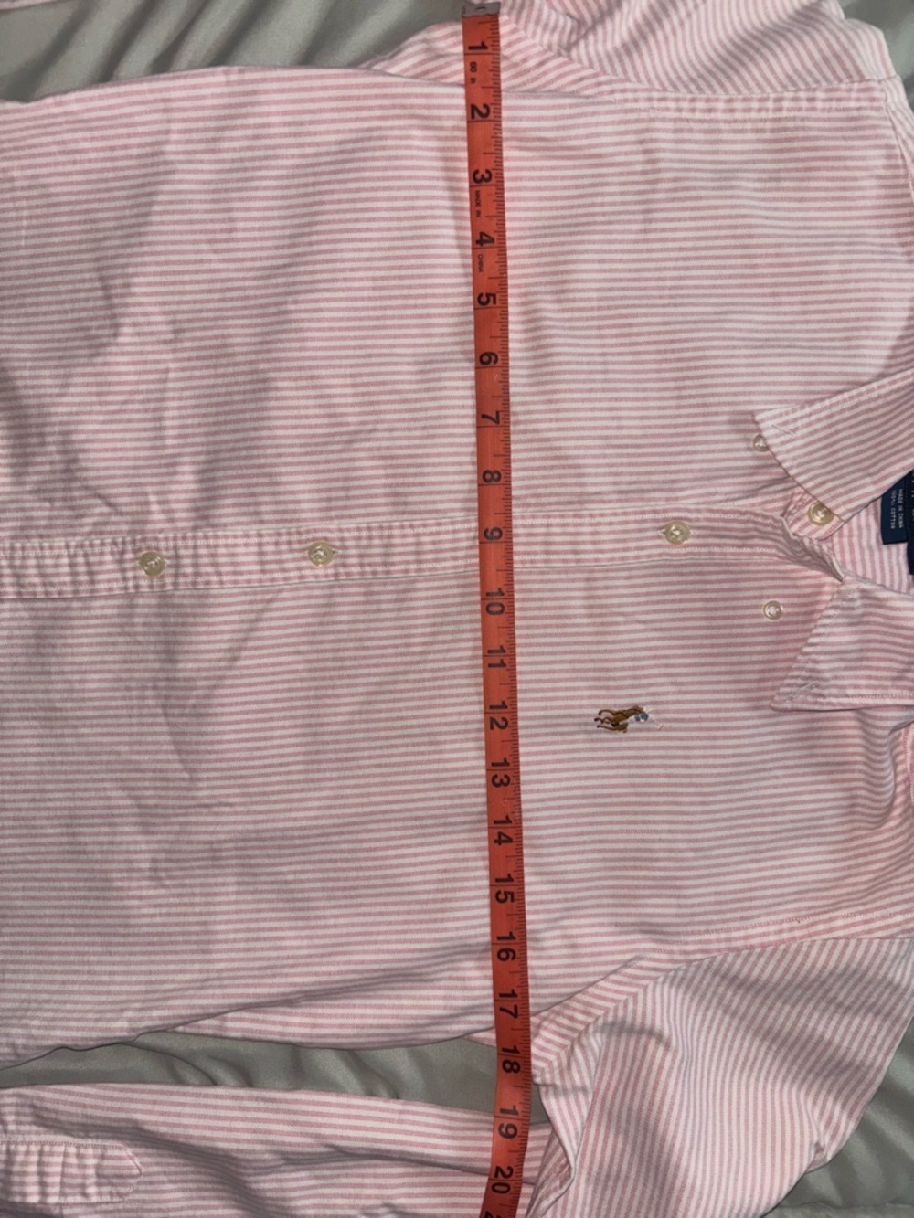Ralph Lauren Pink and White Striped Button-Down Dress Shirt - Picture 6 of 8